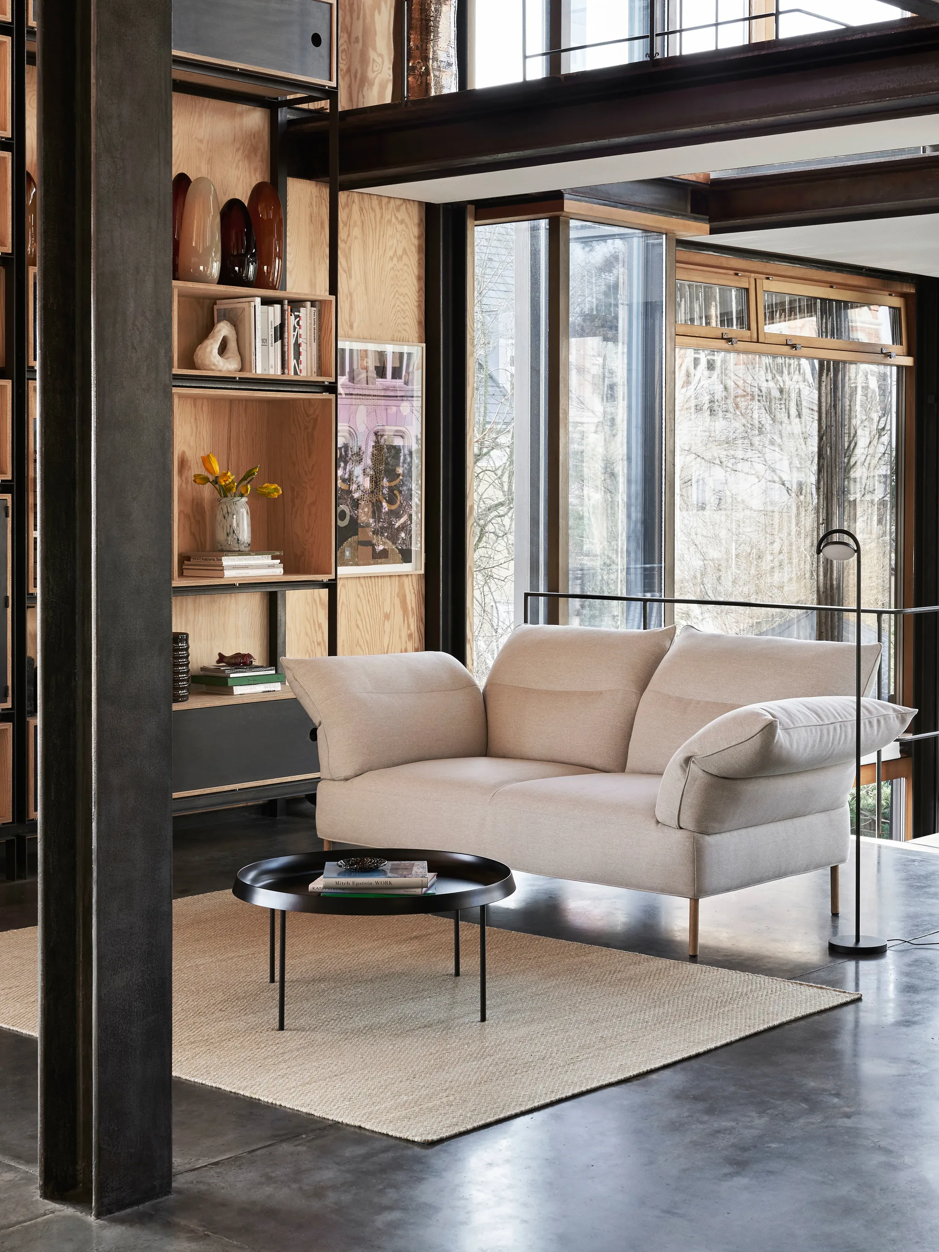 Marselis floor vloerlamp, Soft black HAY