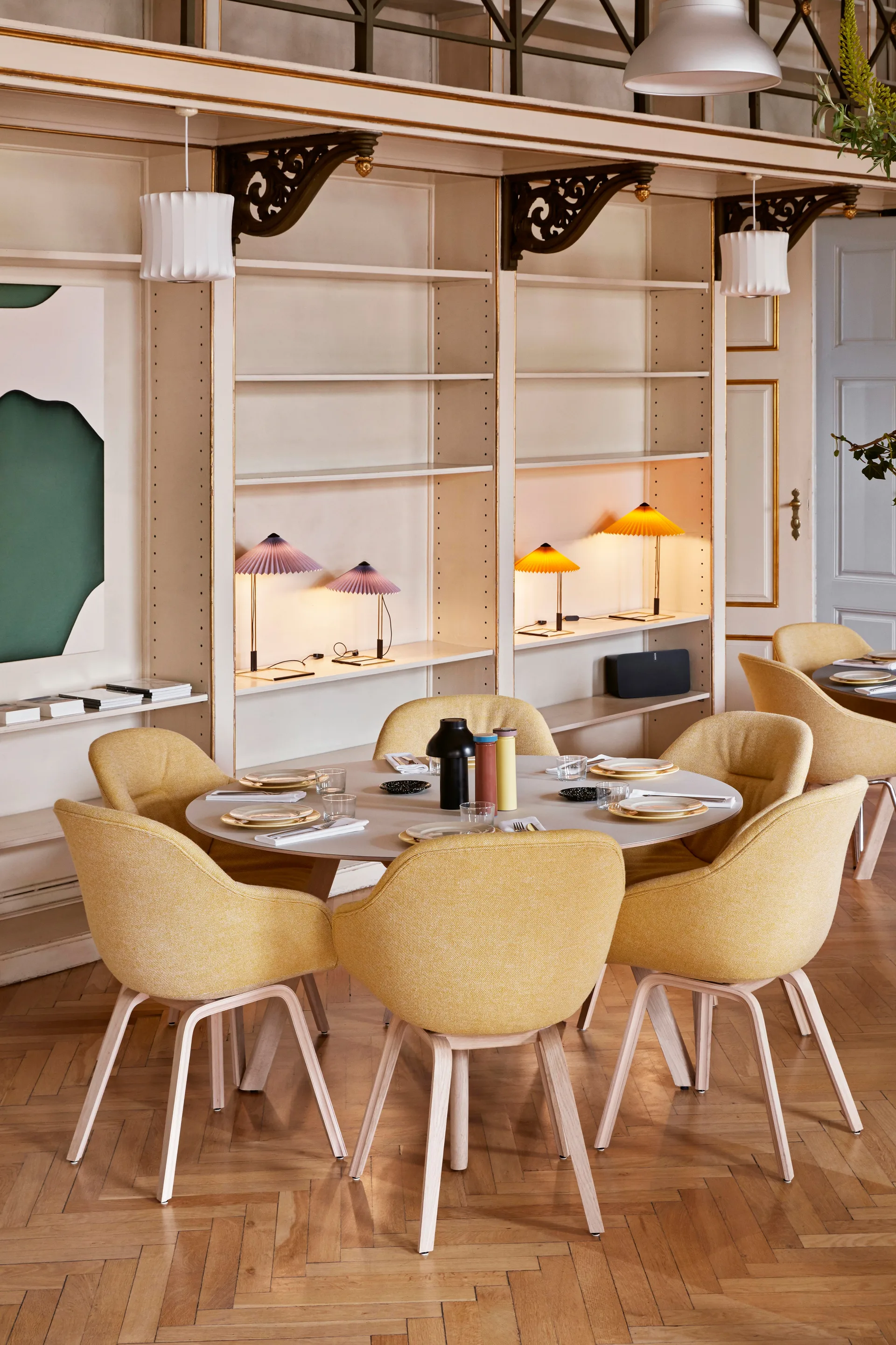 Matin table tafellamp Ø30 cm, Yellow shade HAY