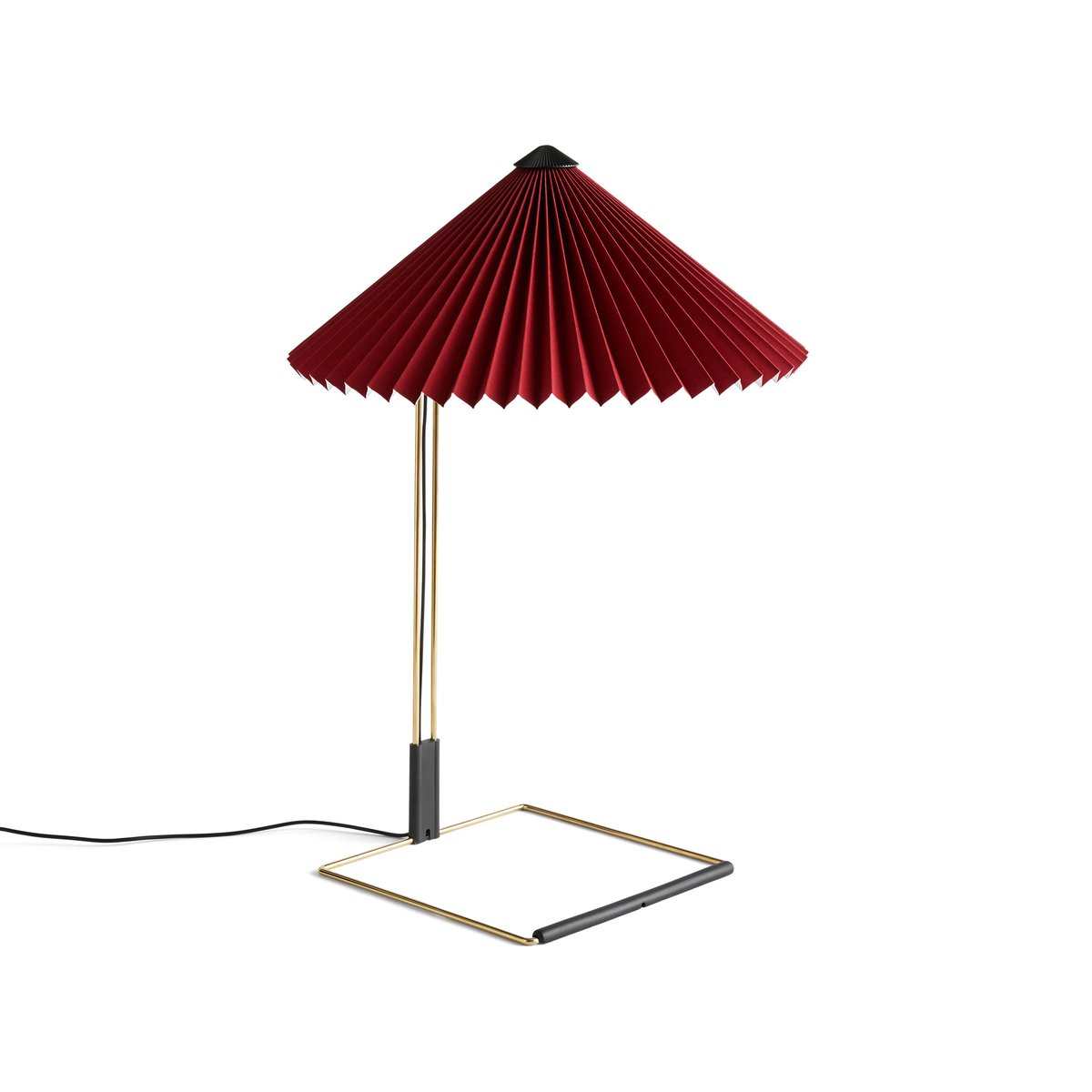 HAY Matin table tafellamp o38 cm Oxide red shade | Scandinavisch Interieur | Bureau- & tafellampen | Rood
