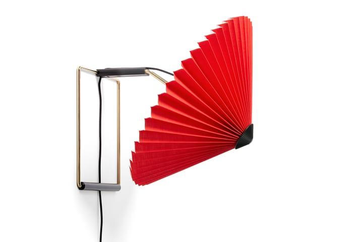 Matin wall muurlamp Ø30 cm, Bright red shade HAY