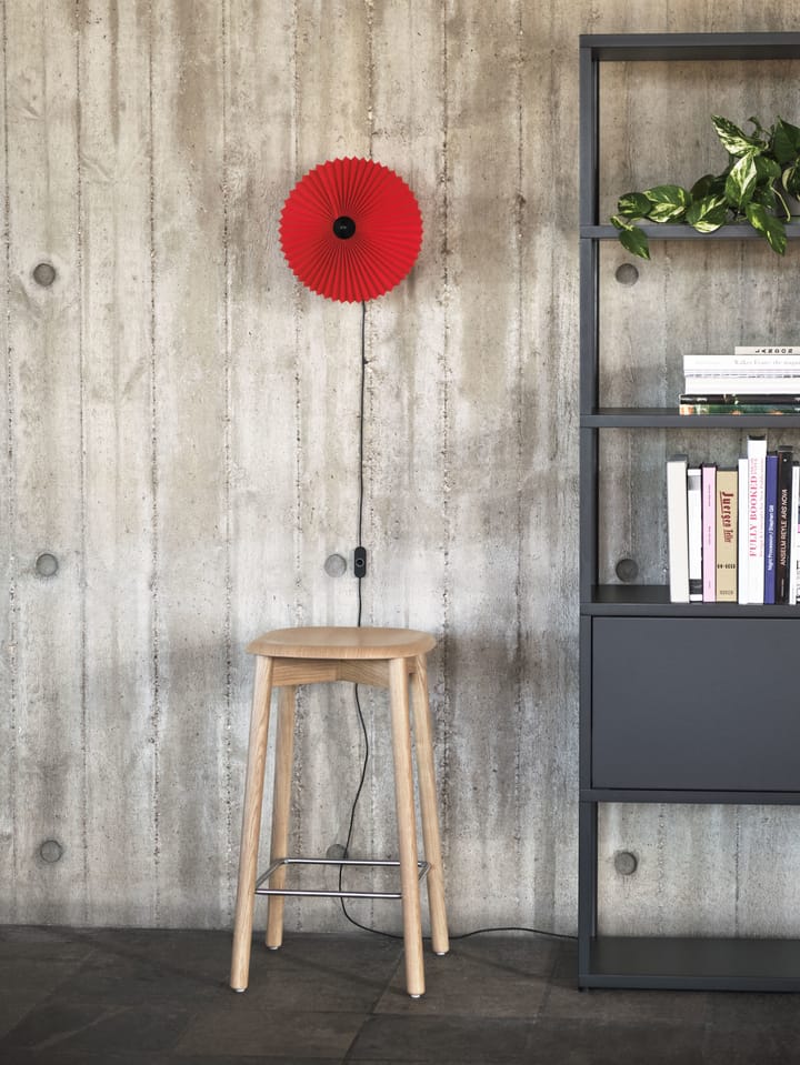 Matin wall muurlamp Ø30 cm, Bright red shade HAY