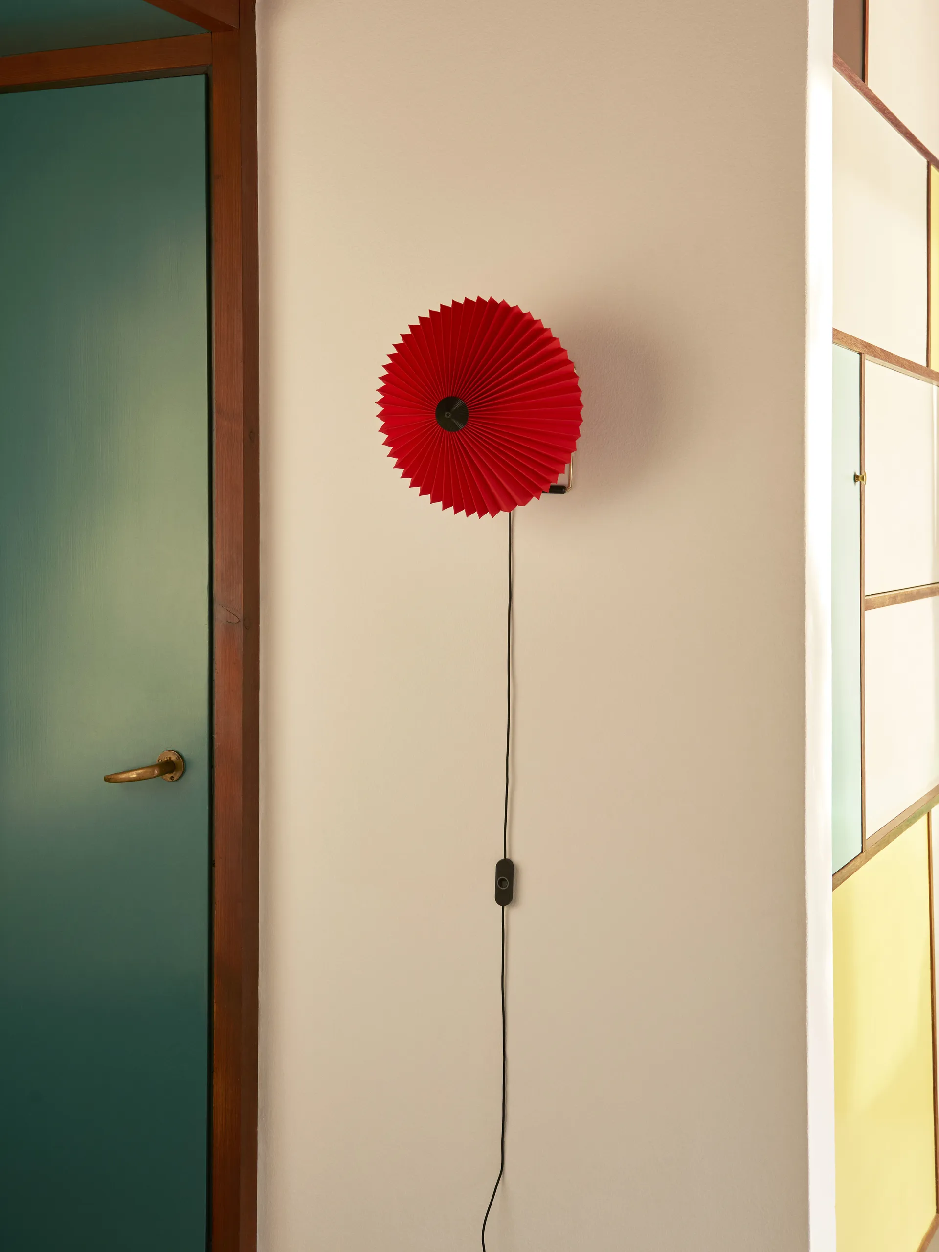 Matin wall muurlamp Ø30 cm, Oxide red shade HAY