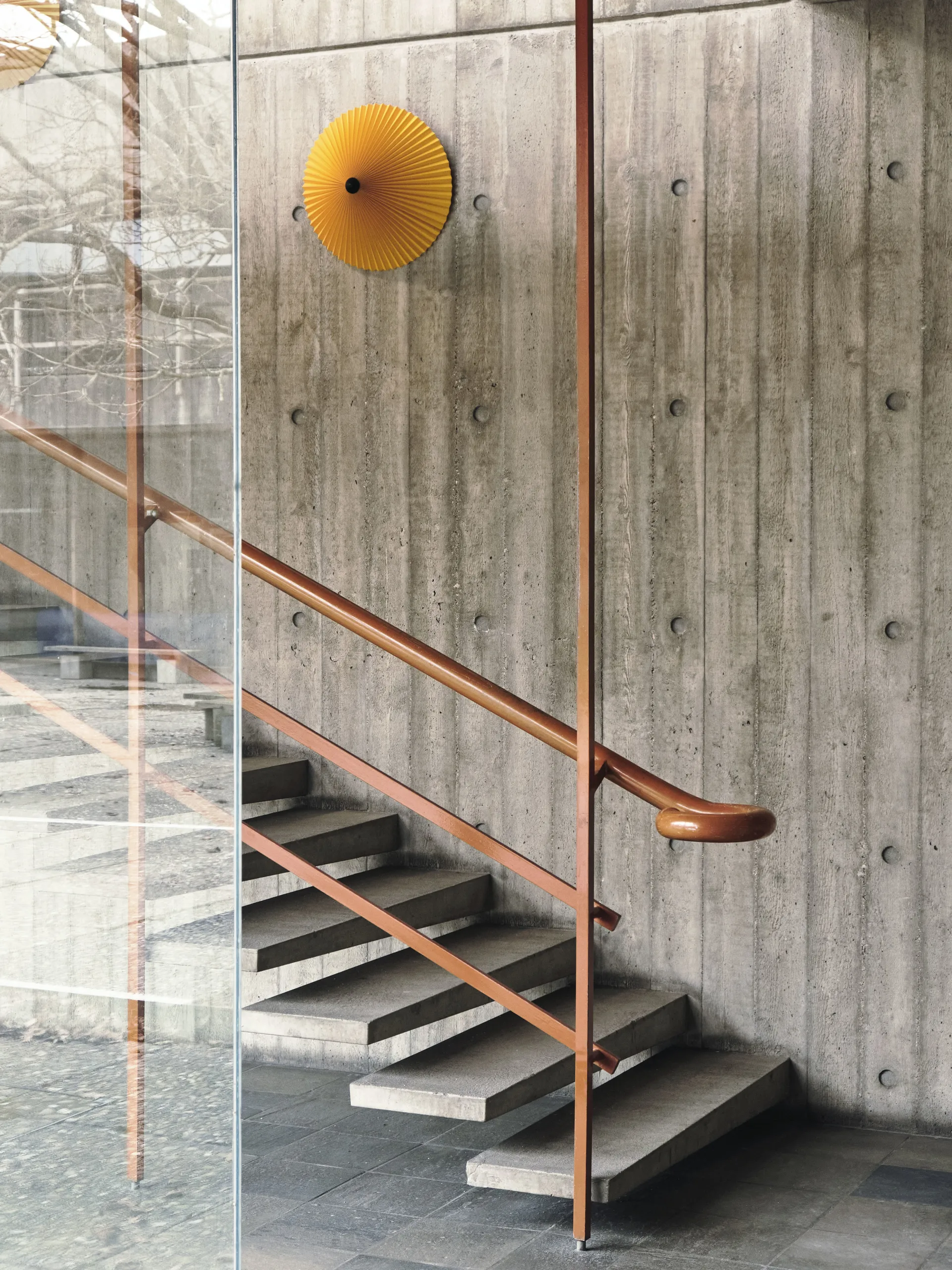 Matin wall muurlamp Ø38 cm, Yellow shade HAY