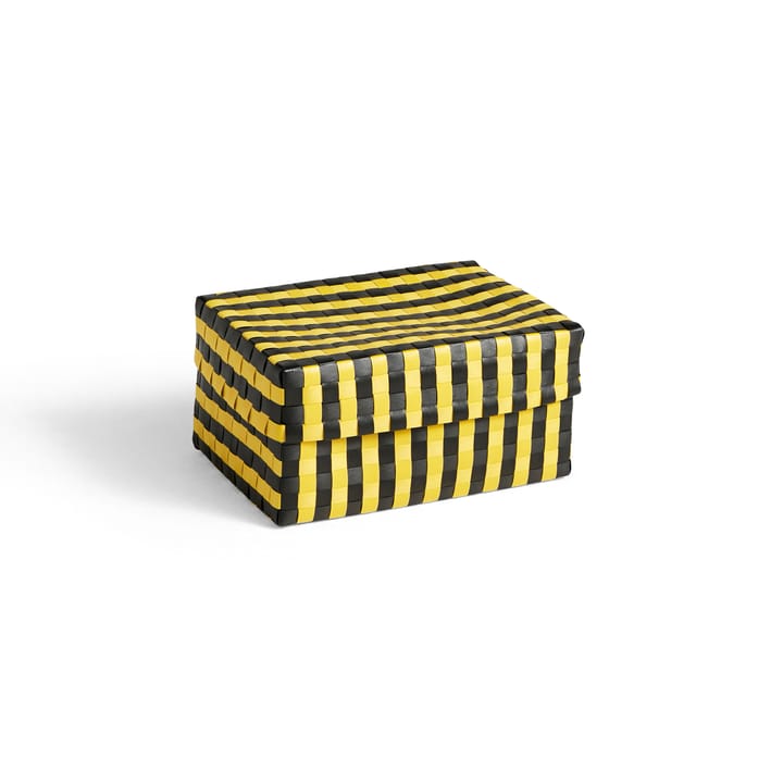 Maxim Stripe Box opbergmand S 21x30 cm, Geel-zwart HAY
