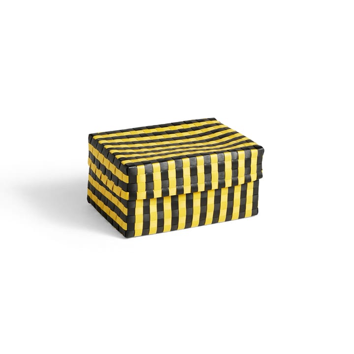Maxim Stripe Box opbergmand S 21x30 cm - Geel-zwart - HAY