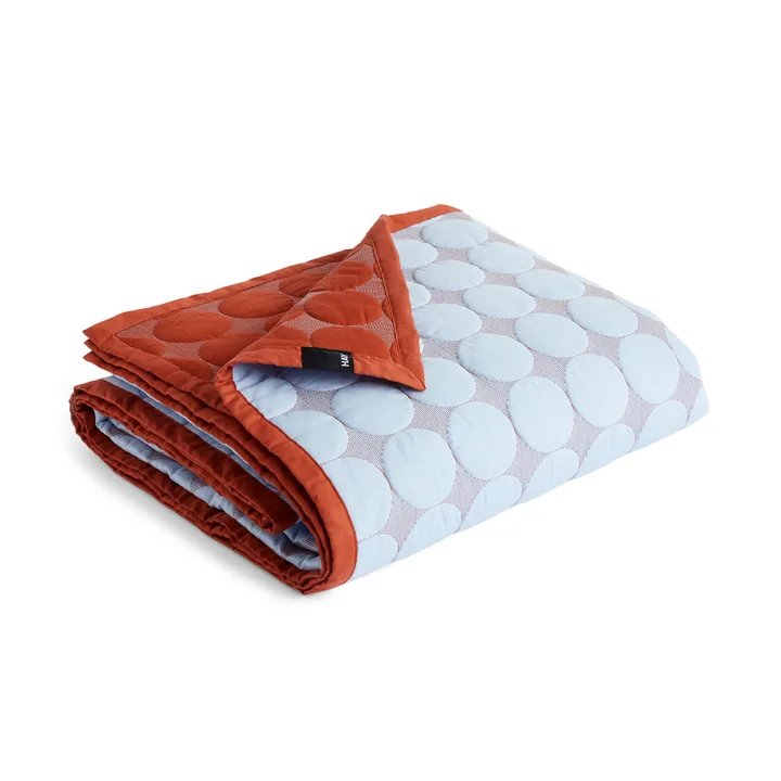 Mega Dot bedspreizer organic 195x245 cm - Light blue - HAY