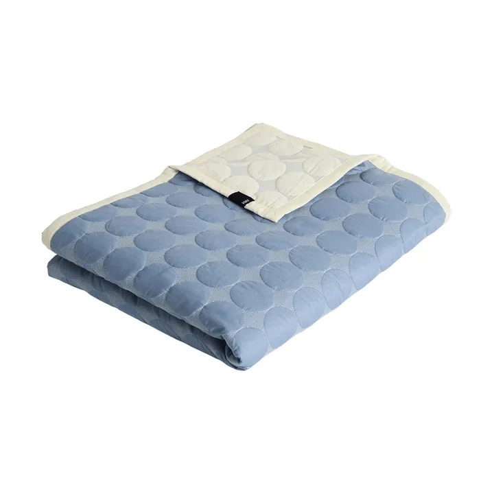 Mega Dot bedspreizer organic 260x260 cm - Dusty blue - HAY