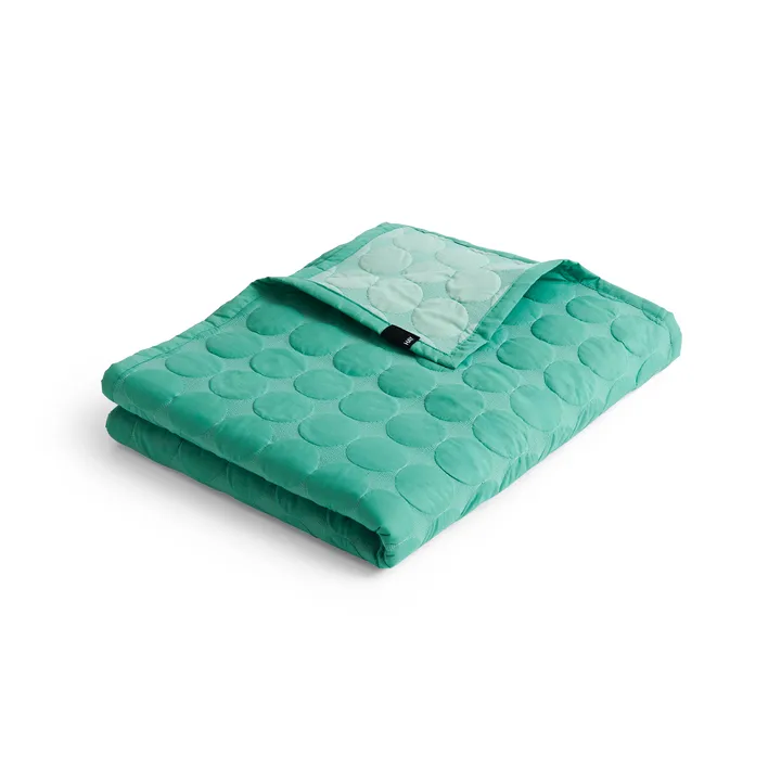 Mega Dot bedspreizer organic 260x260 cm - Sea green - HAY