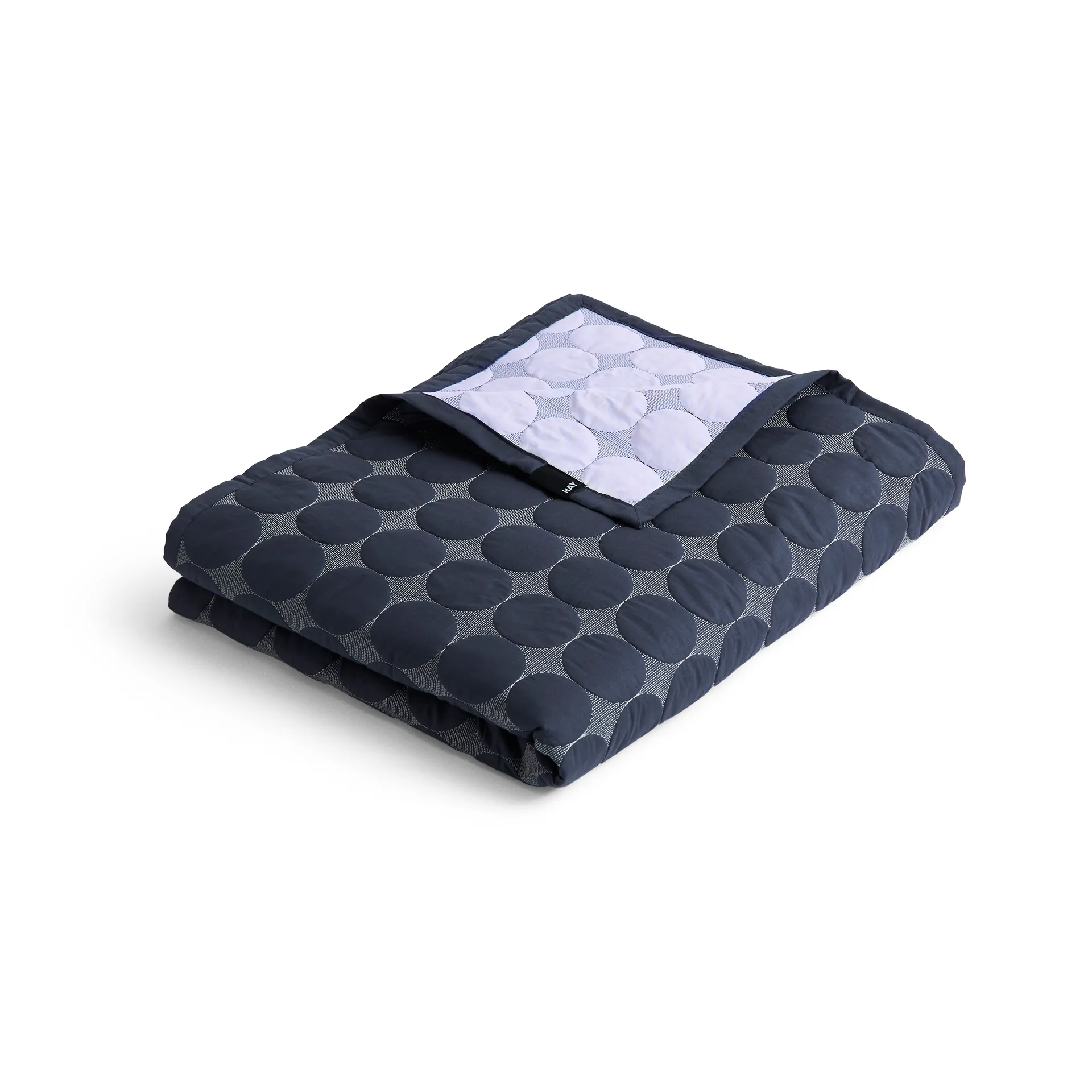 Mega Dot sprei organic 195x245 cm, Midnight blue HAY