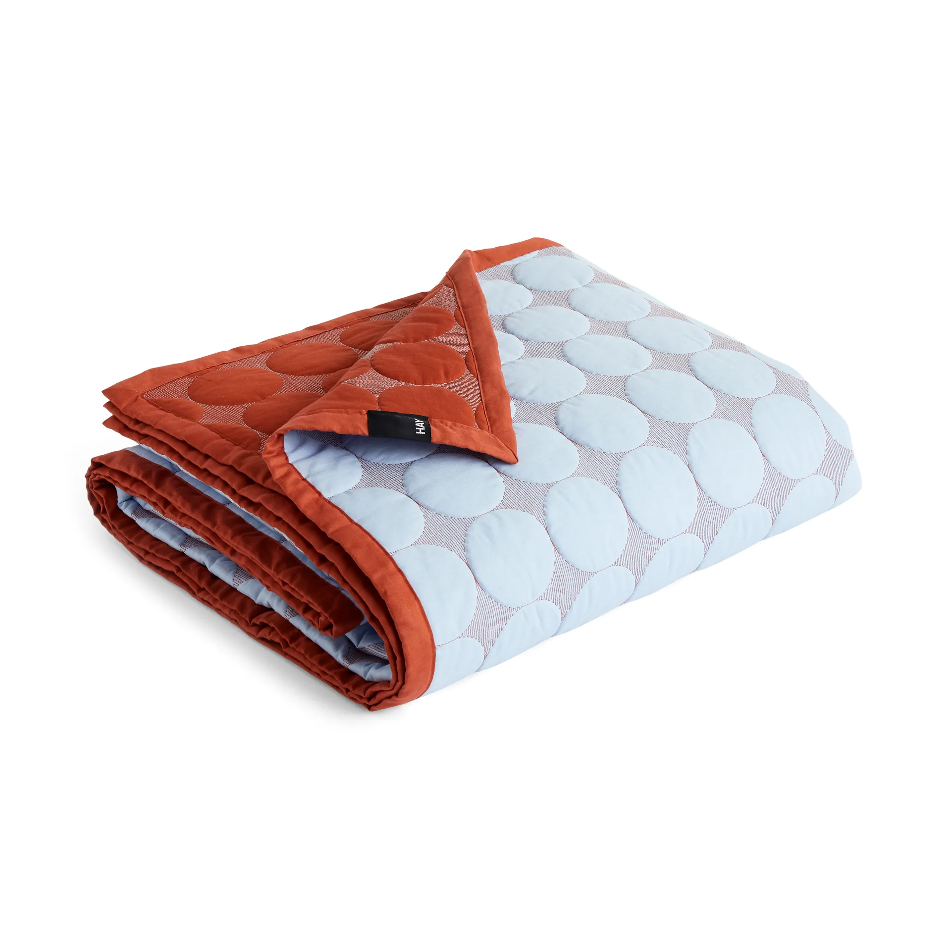 Mega Dot sprei organic 235x245 cm, Light blue HAY