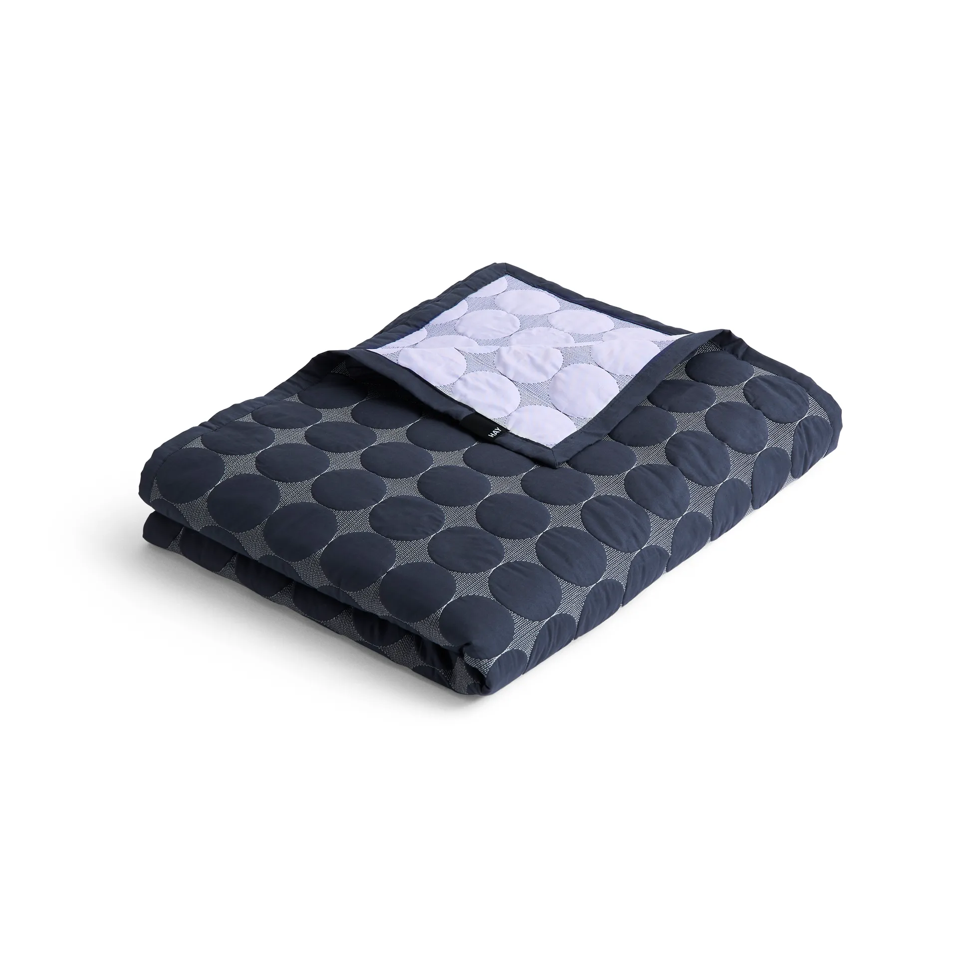 Mega Dot sprei organic 235x245 cm, Midnight blue HAY