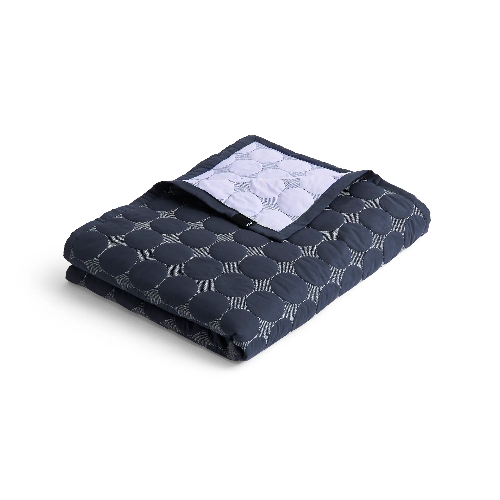 Mega Dot sprei organic 260x260 cm, Midnight blue HAY