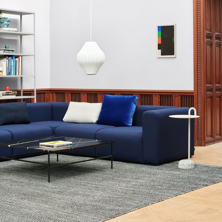 Moiré kelim vloerkleed 170x240 cm, Zwart HAY