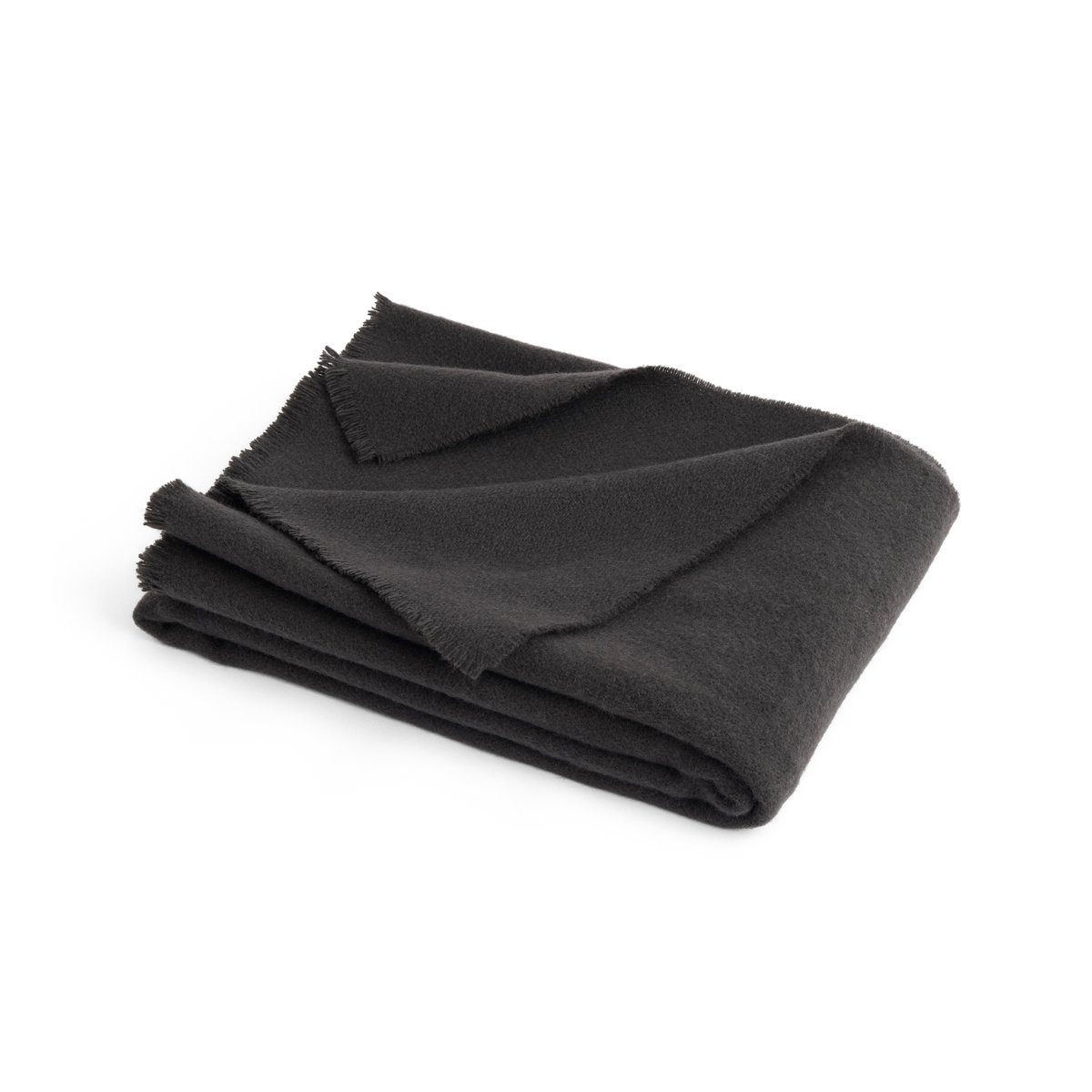 HAY Mono wollen plaid 130x180 cm Charcoal | Scandinavisch Interieur | Wollen dekens & spreien | Grijs