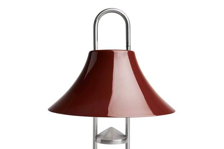 Mousqueton portabele tafellamp 30,5 cm, Iron red HAY