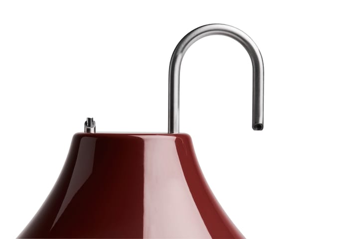 Mousqueton portabele tafellamp 30,5 cm, Iron red HAY