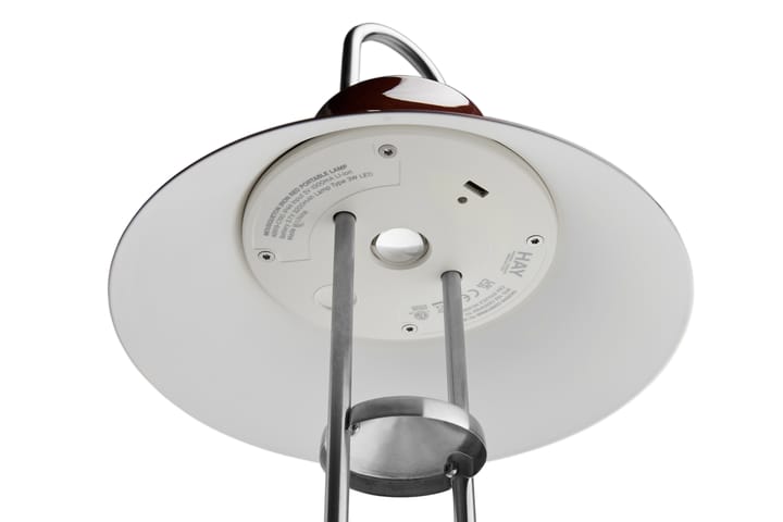 Mousqueton portabele tafellamp 30,5 cm, Iron red HAY