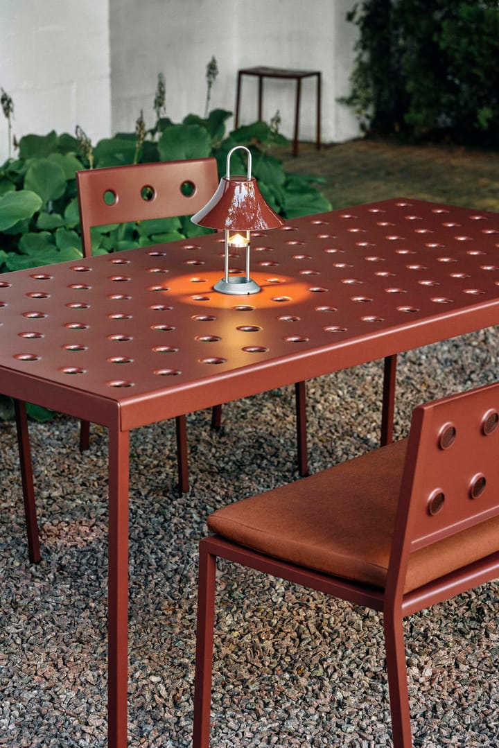 Mousqueton portabele tafellamp 30,5 cm, Iron red HAY