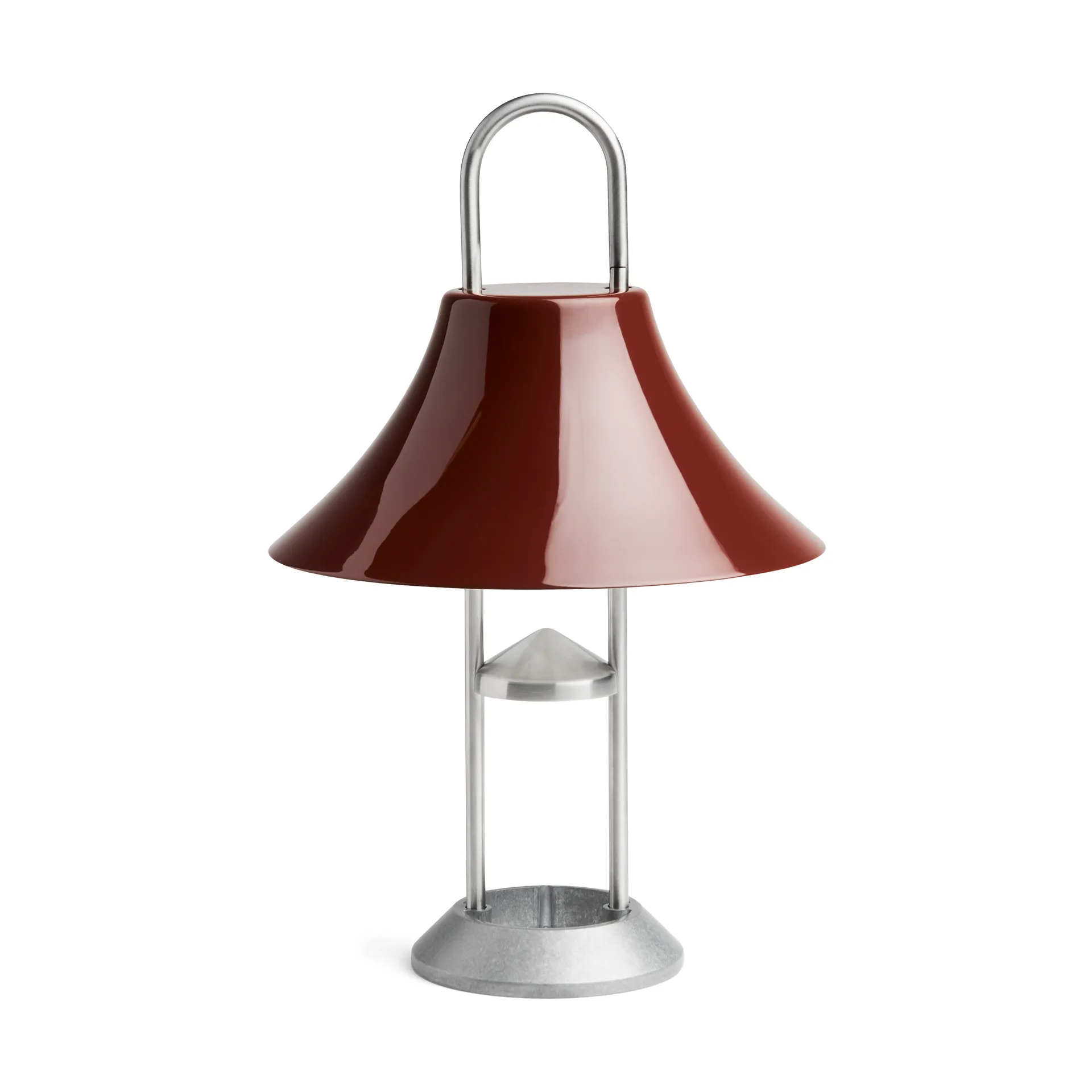 Mousqueton portabele tafellamp, Iron red HAY