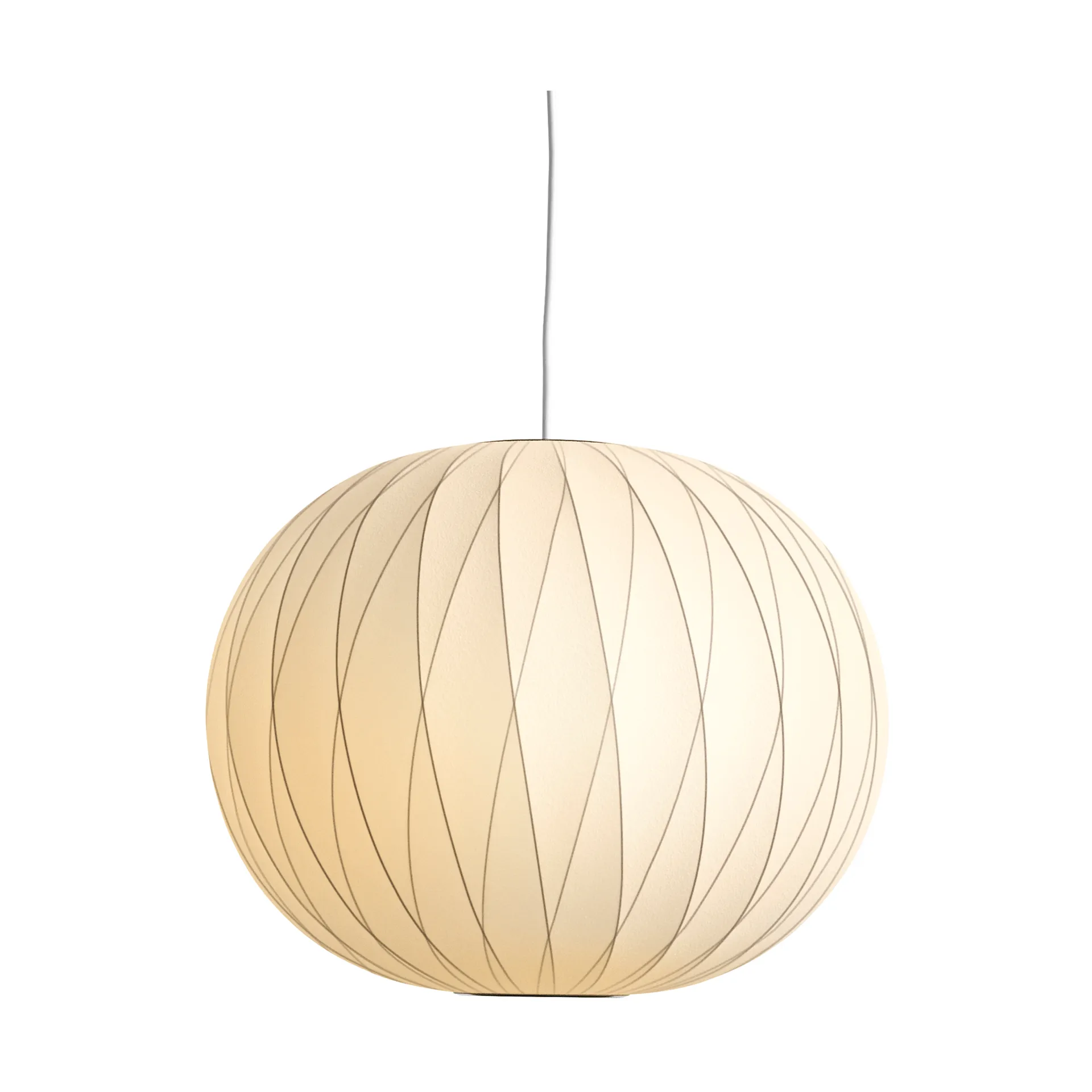 Nelson Bubble Ball crisscross hanglamp M, Off white HAY