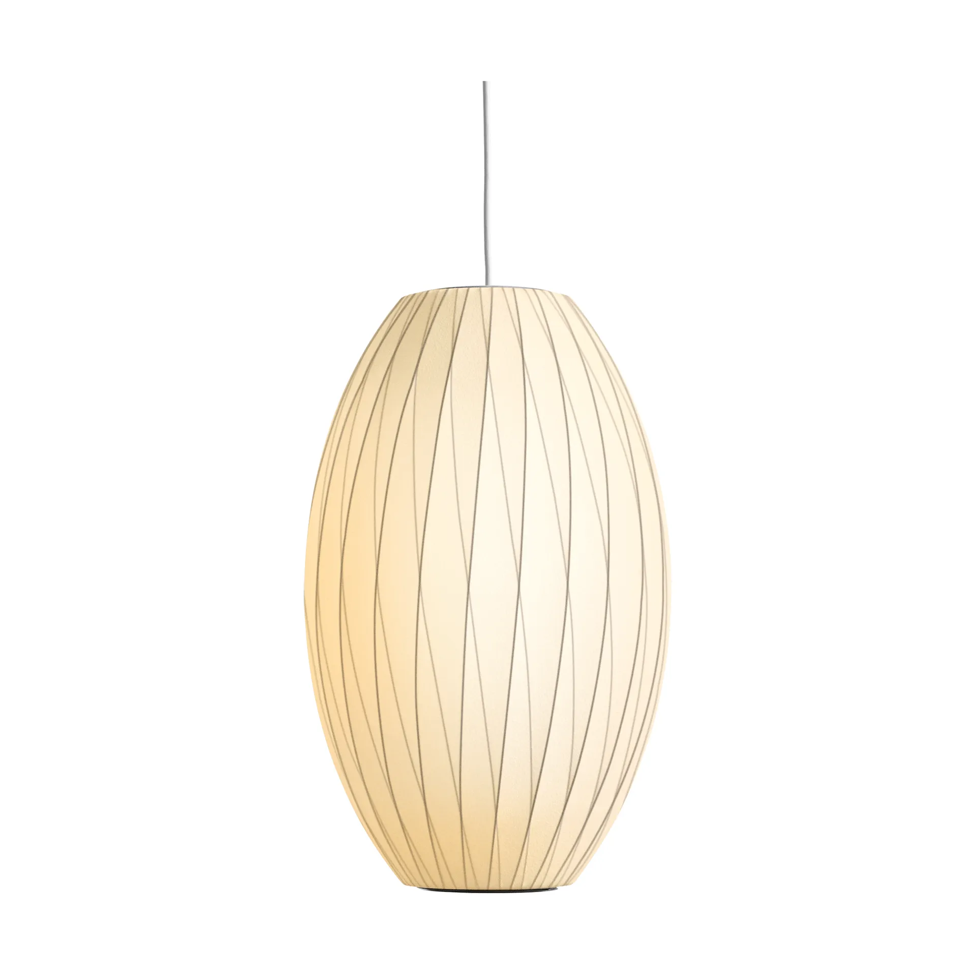 Nelson Bubble Cigar crisscross hanglamp M, Off white HAY