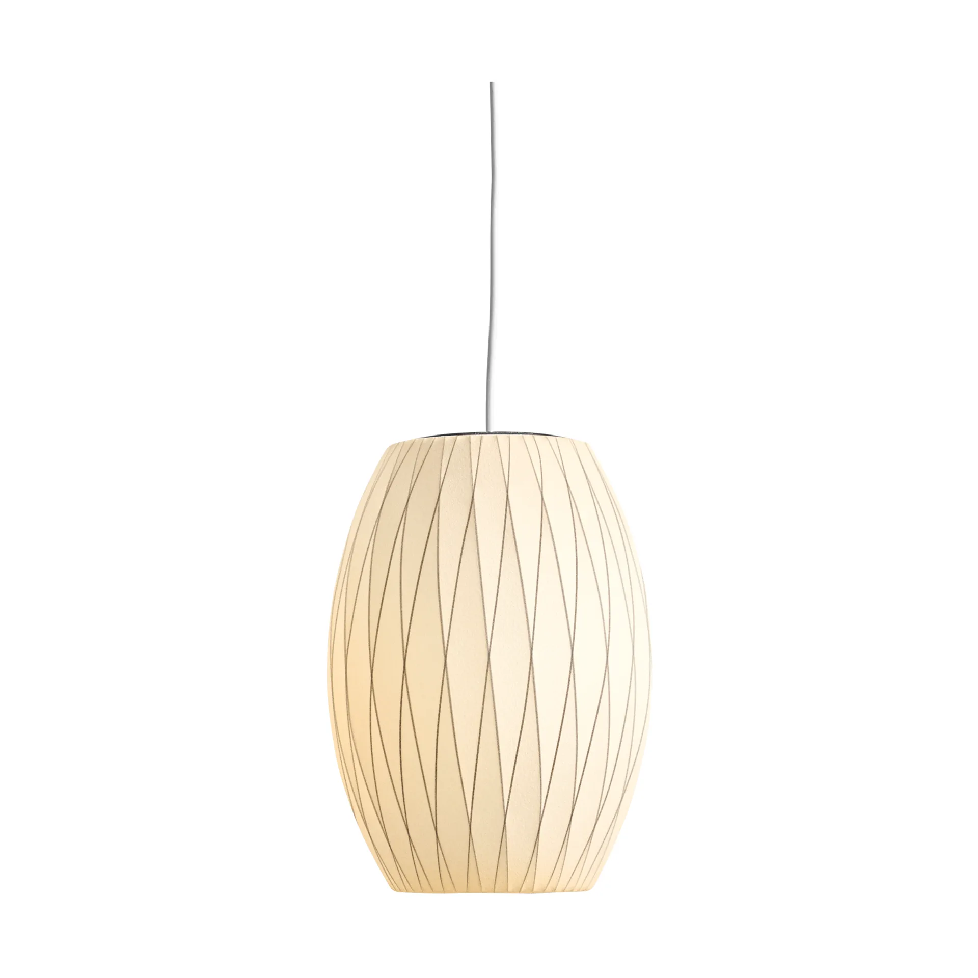 Nelson Bubble Cigar crisscross hanglamp S, Off white HAY