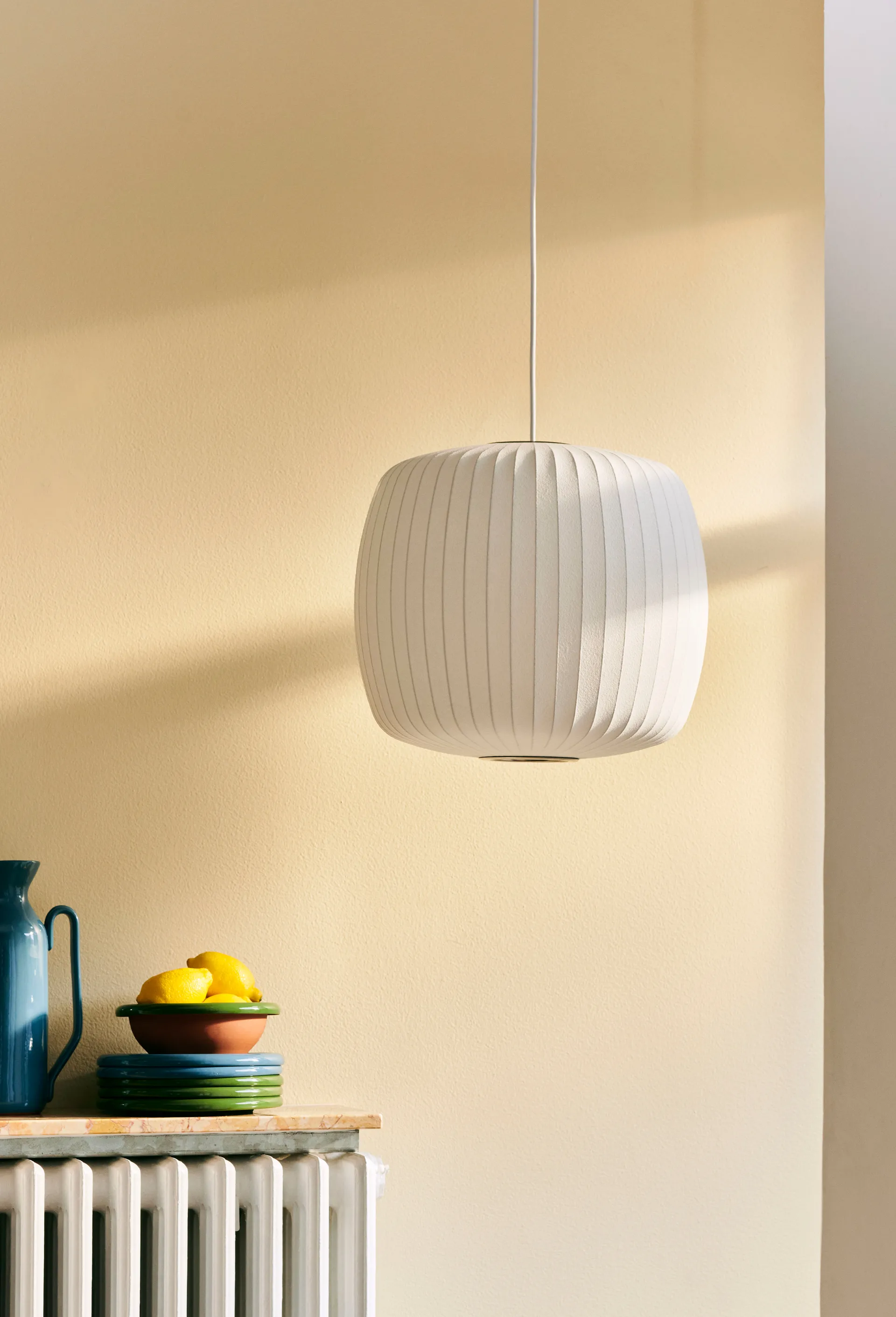 Nelson Bubble Roll hanglamp M, Off white HAY