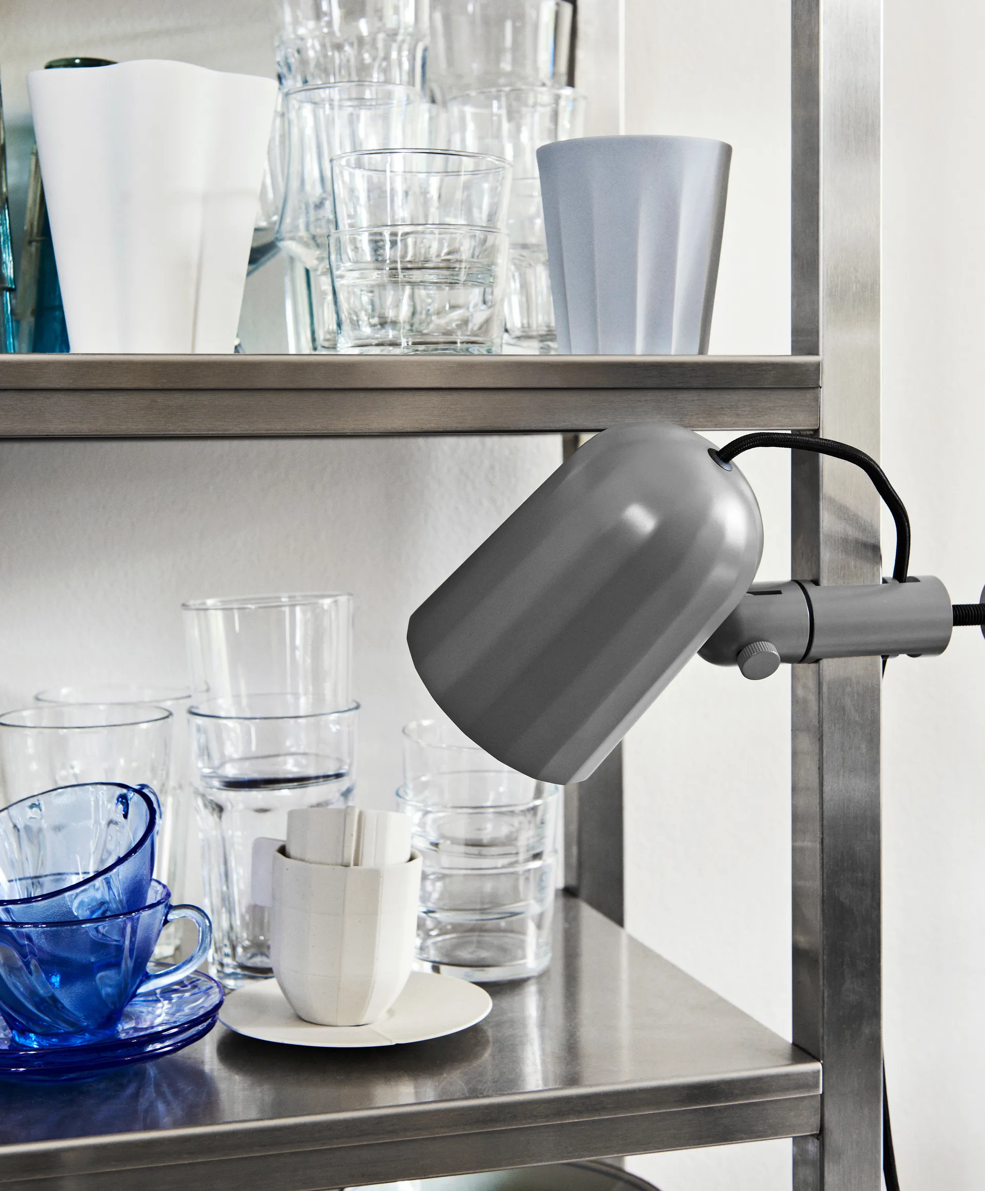 Noc clamp klemlamp, Donkergrijs HAY