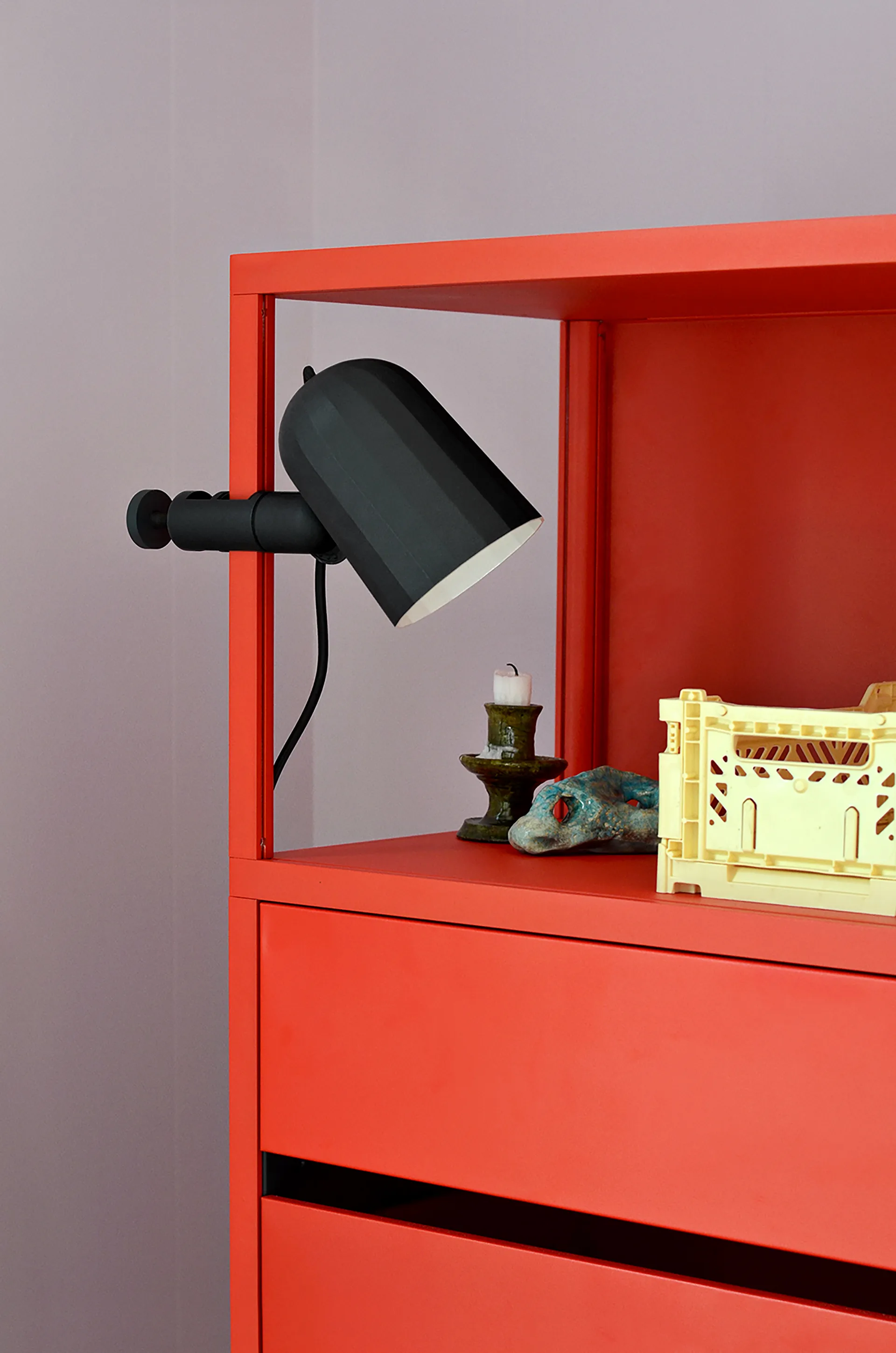 Noc clamp klemlamp, Donkergrijs HAY