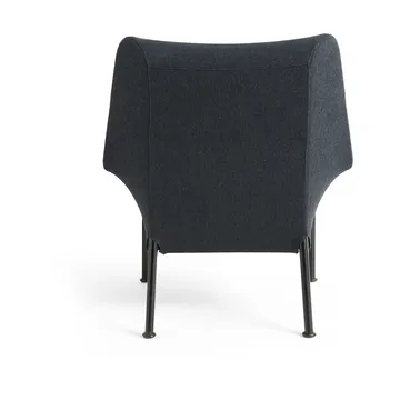 O2 Lounge Chair fauteuil - Soft black-zwartgelakt staal - HAY