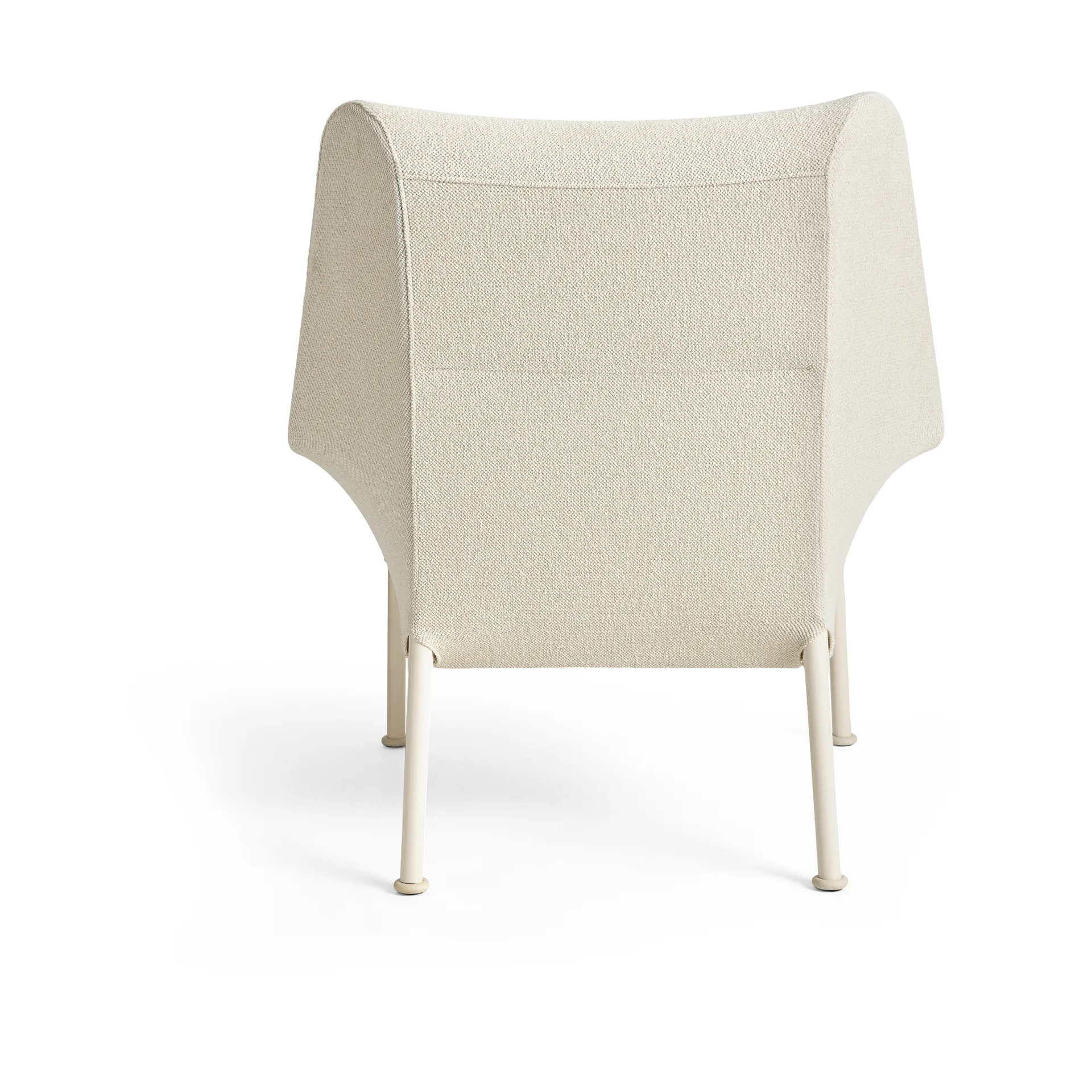 O2 Lounge Chair fauteuil, Soft cream-lackerad staal eggshell HAY