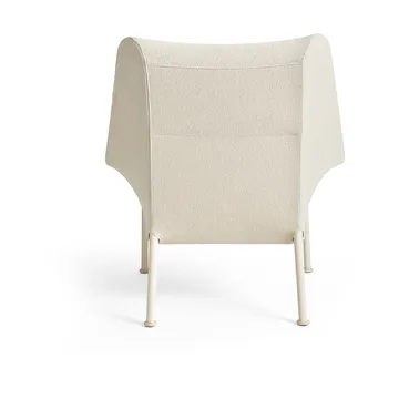 O2 Lounge Chair fauteuil - Soft cream-lackerad staal eggshell - HAY