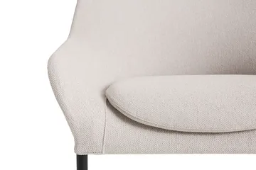 O2 Lounge Chair fauteuil - Soft light greysvartgelakt staal - HAY