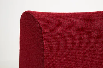 O2 Lounge Chair fauteuil - Soft red-zwartgelakt staal - HAY