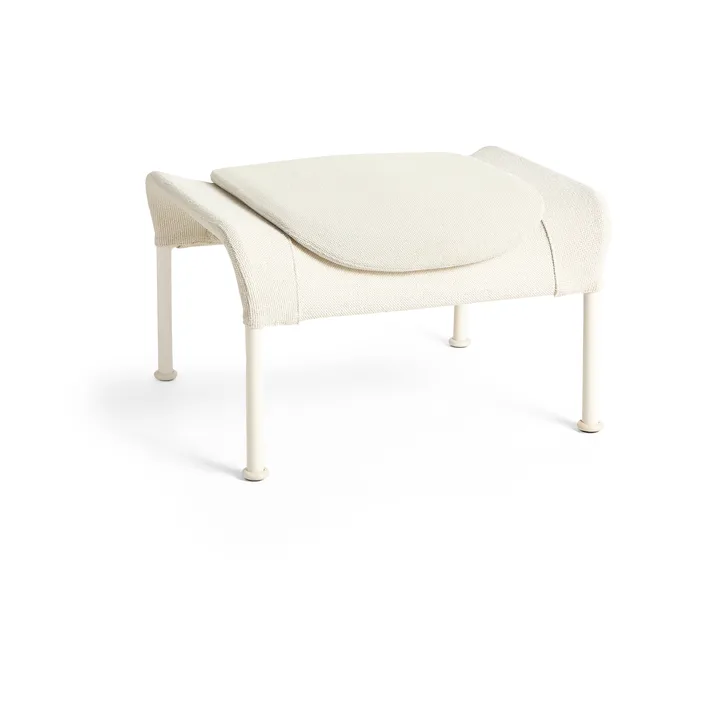 O2 Ottoman voetenbank - Soft cream-lackerad staal eggshell - HAY