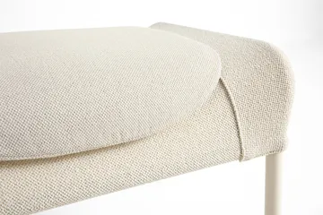 O2 Ottoman voetenbank - Soft cream-lackerad staal eggshell - HAY