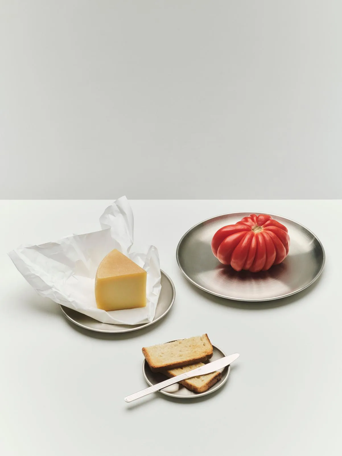 Outdoor Market bord, Roestvrij staal, Ø26 cm, 2-pack HAY