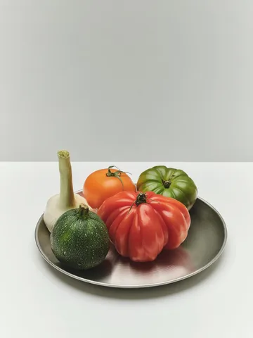 Outdoor Market bord - Roestvrij staal, Ø26 cm, 2-pack - HAY