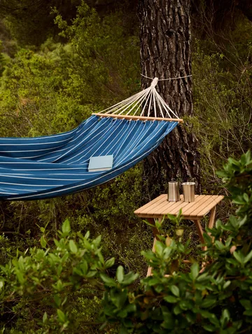 Outdoor Market hangmat - Blauw-beige, 210×100 cm - HAY