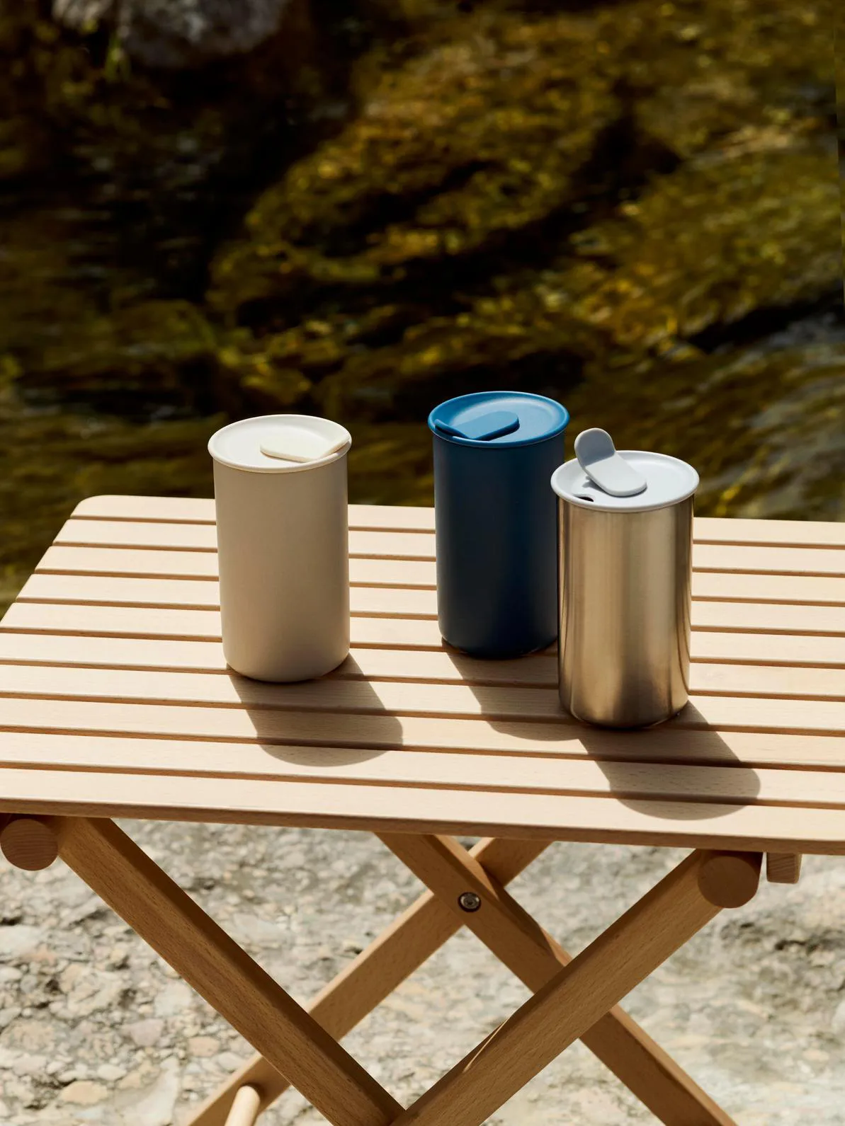 Outdoor Market inklapbare tafel, Beukenhout, small HAY