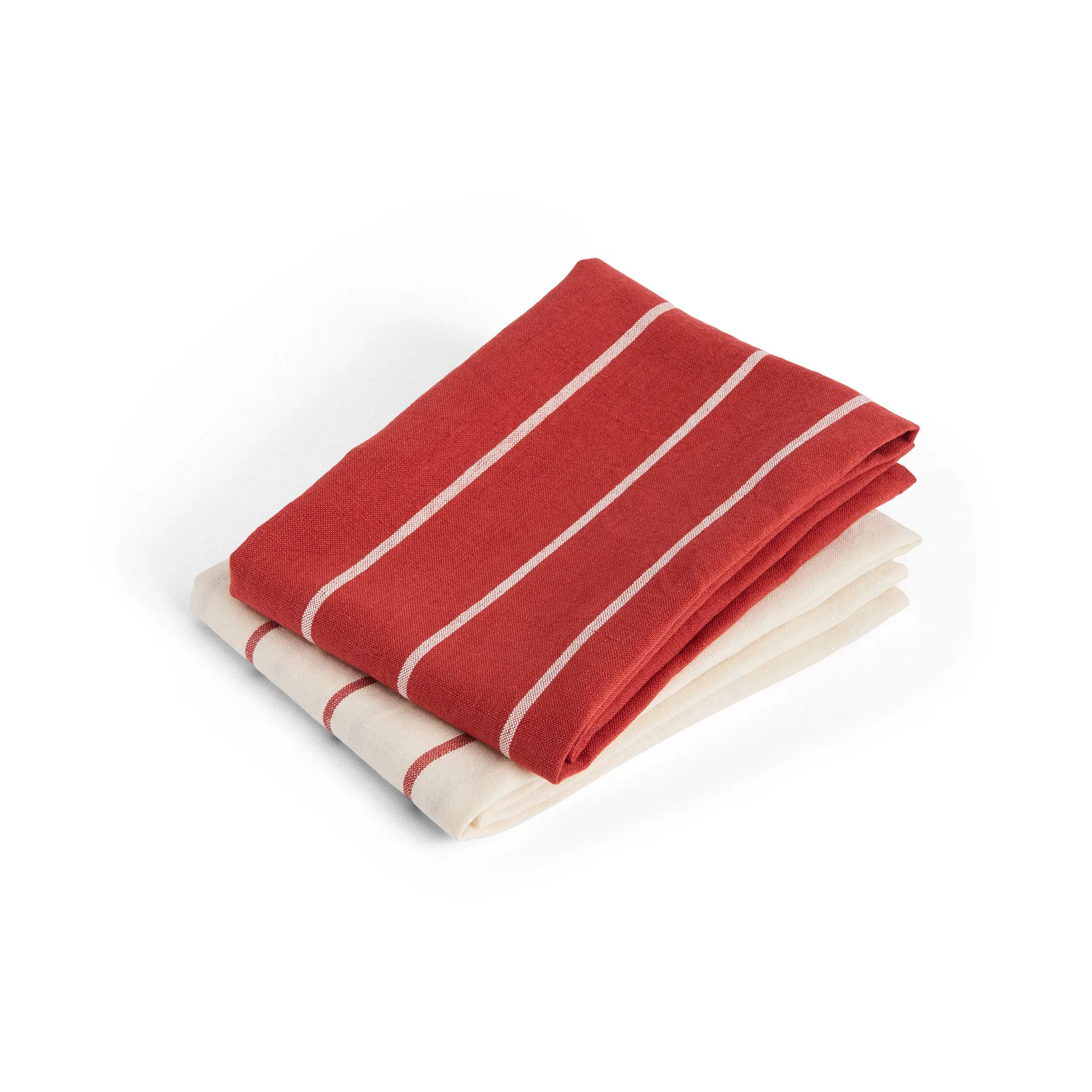 Outdoor Market keukendoek, Beige-rood, 2-pack HAY