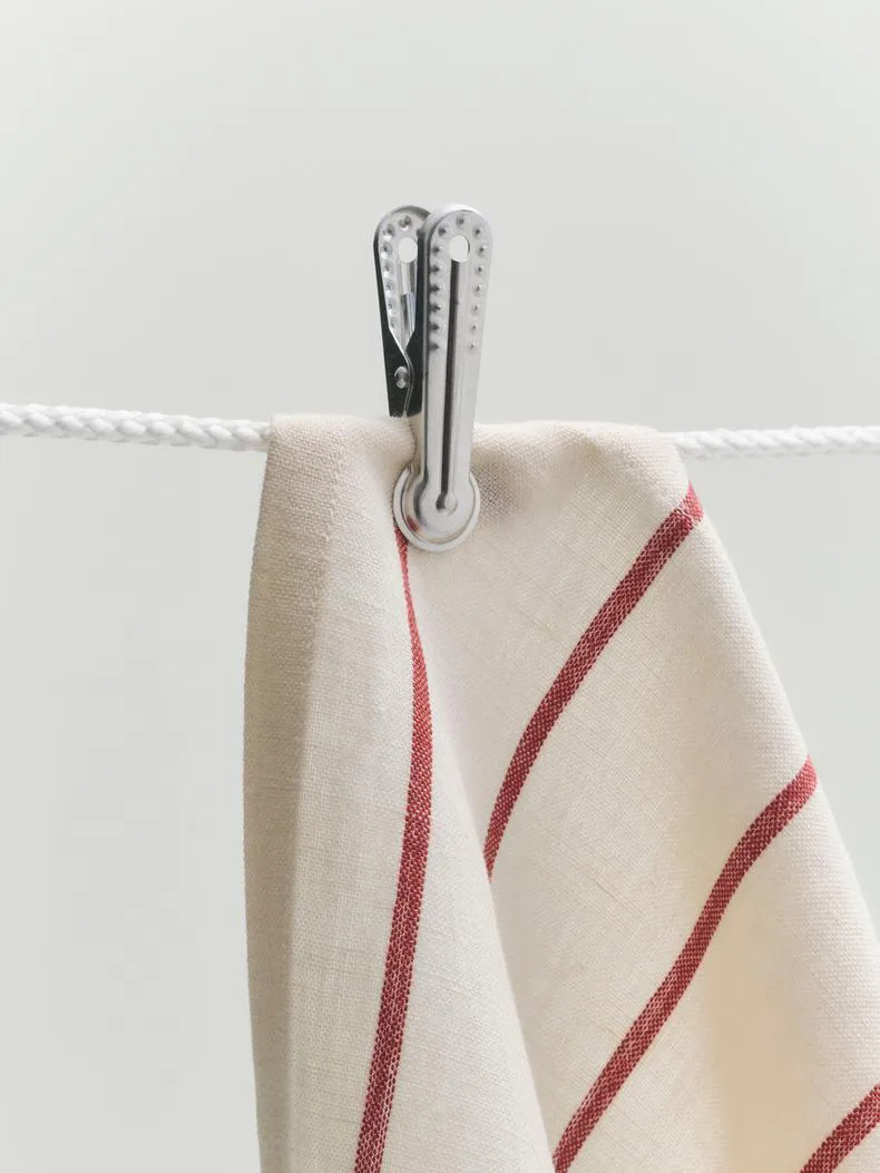 Outdoor Market keukendoek, Beige-rood, 2-pack HAY