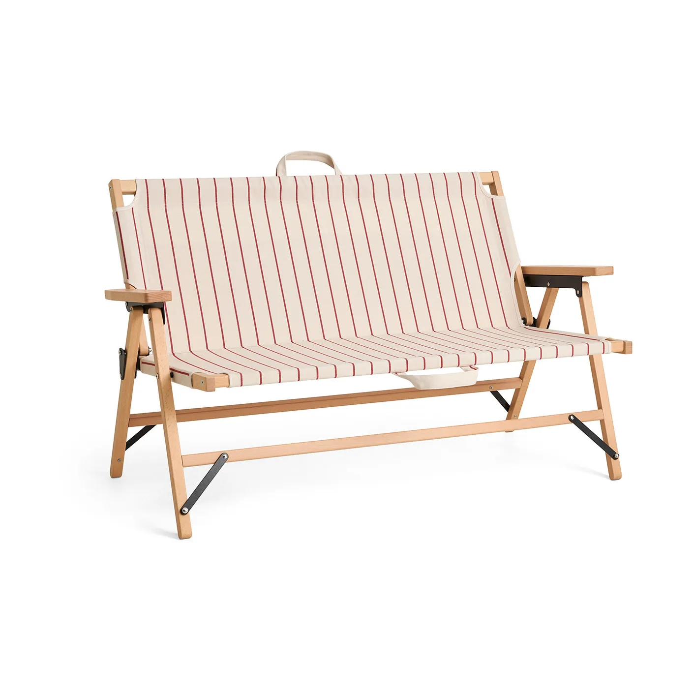 Outdoor Market klapbank, Beige-rood, 2-zits HAY