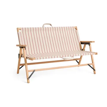 Outdoor Market klapbank - Beige-rood, 2-zits - HAY