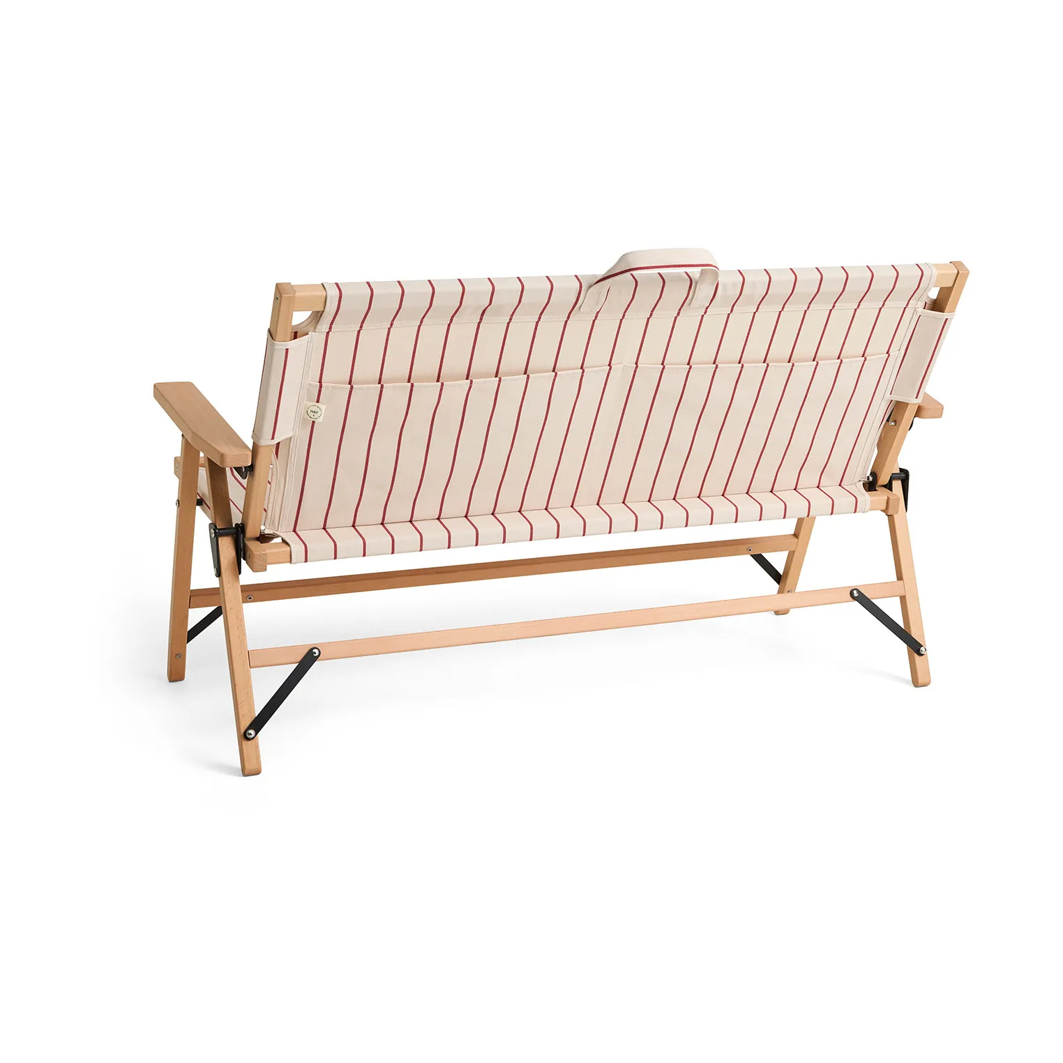 Outdoor Market klapbank, Beige-rood, 2-zits HAY