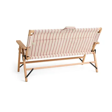 Outdoor Market klapbank - Beige-rood, 2-zits - HAY
