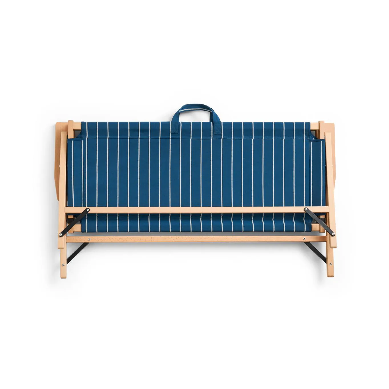 Outdoor Market klapbank, Blauw-beige, 2-zits HAY