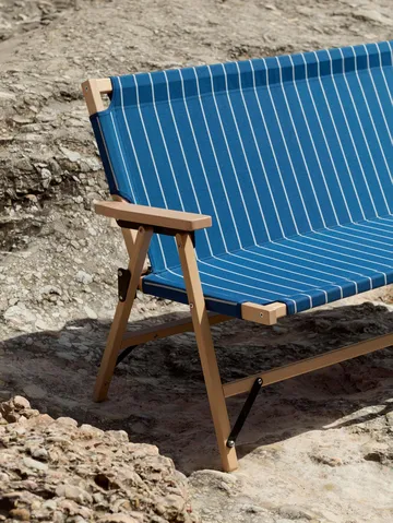 Outdoor Market klapbank - Blauw-beige, 2-zits - HAY