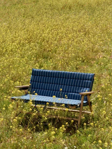 Outdoor Market klapbank - Blauw-beige, 2-zits - HAY