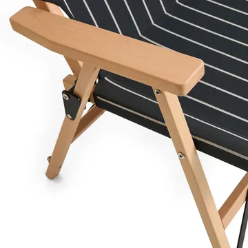 Outdoor Market klapbank - Zwart-beige, 2-zits - HAY